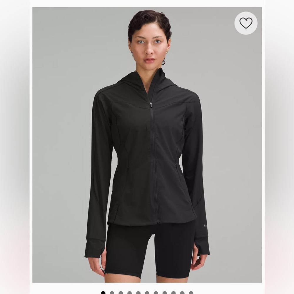 NWT- Lululemon Mist Over Windbreaker- Size: 8; Black